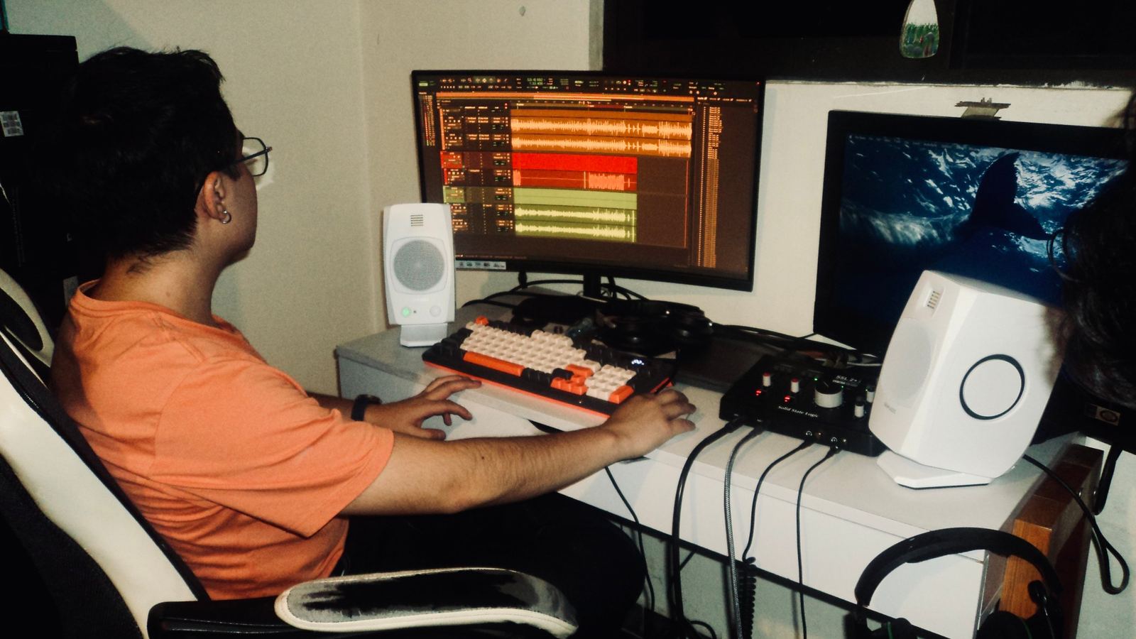 Edición de las tomas de CLUB-104 en una sesión de Pro Tools.